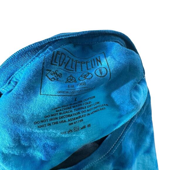 Led-Zepplin Tie Dye Reprint Band Tee - Picture 7 of 7